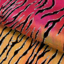 Serengeti Foil Glittered Flocked Stretch Spandex Fabric | Blue Moon Fabrics