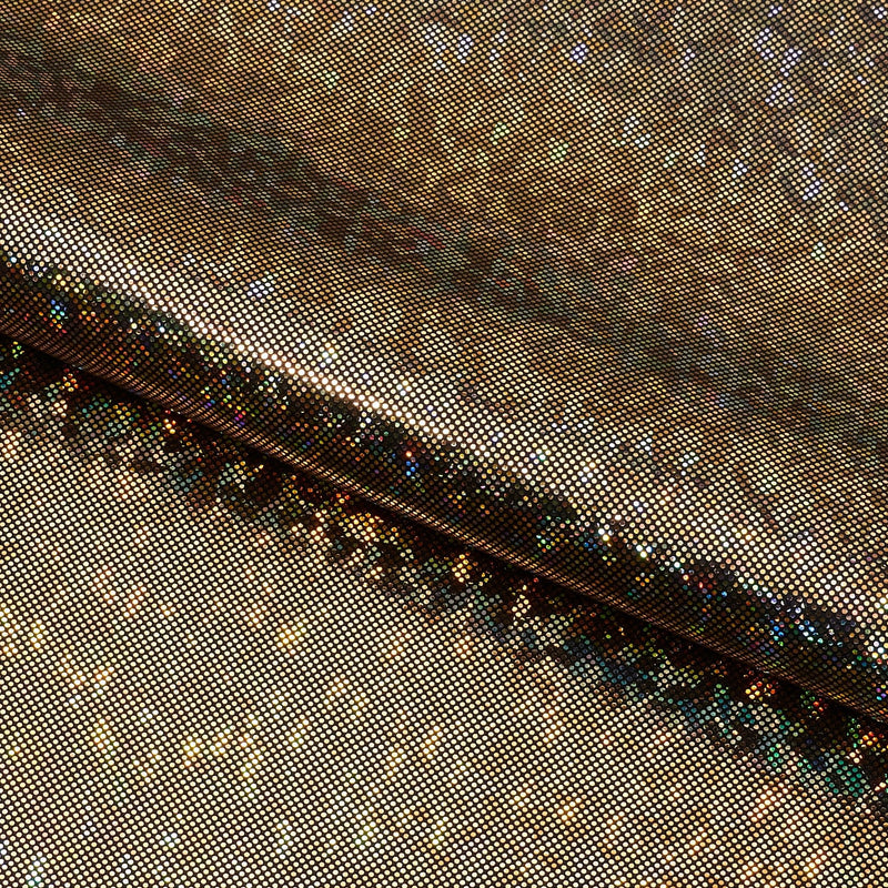 Shattered Glass Foiled Spandex Fabric | Blue Moon Fabrics