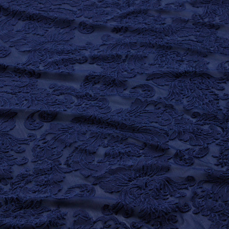 Versailles Burn Out Stretch Velvet | Blue Moon Fabrics