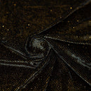 Vivian Glitter Printed Stretch Velvet Fabric | Blue Moon Fabrics