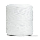 Recycled T-Shirt Fabric Yarn - White Color