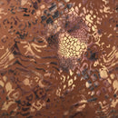 Jungle Patch Foil Printed Superflex Heavy Compression Spandex Fabric | Blue Moon Fabrics