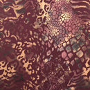 Jungle Patch Foil Printed Superflex Heavy Compression Spandex Fabric | Blue Moon Fabrics