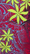 Tiare Traditional Tattoo Gradient Cotton Fabric | Islands Fabric