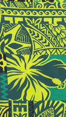 Traditional Polynesian Tapa Design Polyester Fabric | Islands Fabric