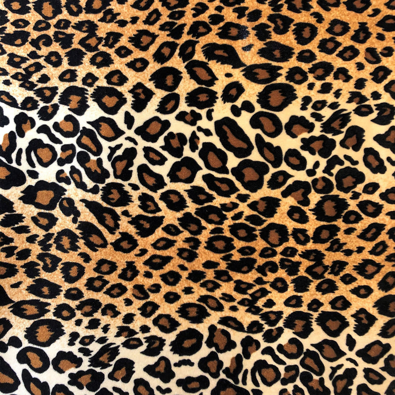 Safari Printed Stretch Velvet Fabric | Blue Moon Fabrics