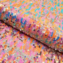 Sunset Stretch Mesh Sequin Fabric | Blue Moon Fabrics