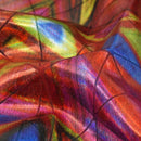 Triad Foiled Spandex Fabric | Blue Moon Fabrics