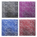 Traditional Polynesian Tattoo Hibiscus Design  Polyester Foil Fabric | Islands Fabric