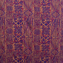 Traditional Tongan Geometric Design Peachskin Fabric | Islands Fabric