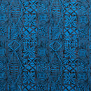 Traditional Tongan Geometric Design Peachskin Fabric | Islands Fabric