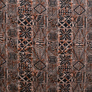 Traditional Tongan Geometric Design Peachskin Fabric | Islands Fabric