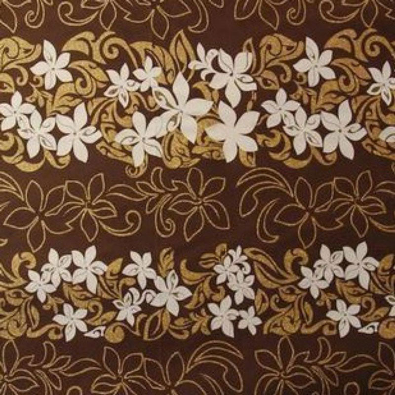 Tiare Garden Glitter Polyester Fabric| Islands Fabric