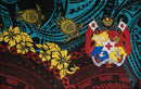 Kingdom of Tonga Hibiscus/Turtle | Sarong Teal