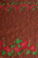 Hibiscus Double Border Polyester Fabric | Islands Fabric