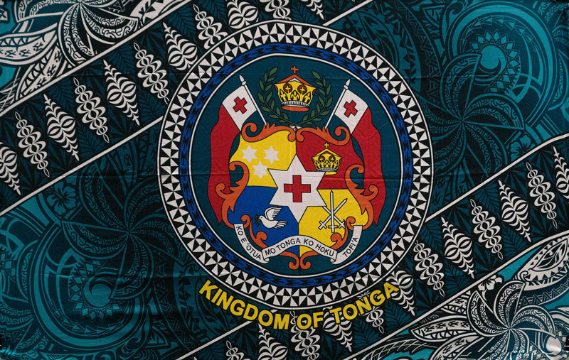 Kingdom of Tonga Seal Tribal  | Sarong Teal