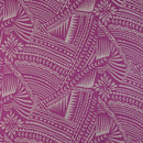 Traditional Polynesian Tattoo w/ Flower Flocking Fabric| Islands Fabric