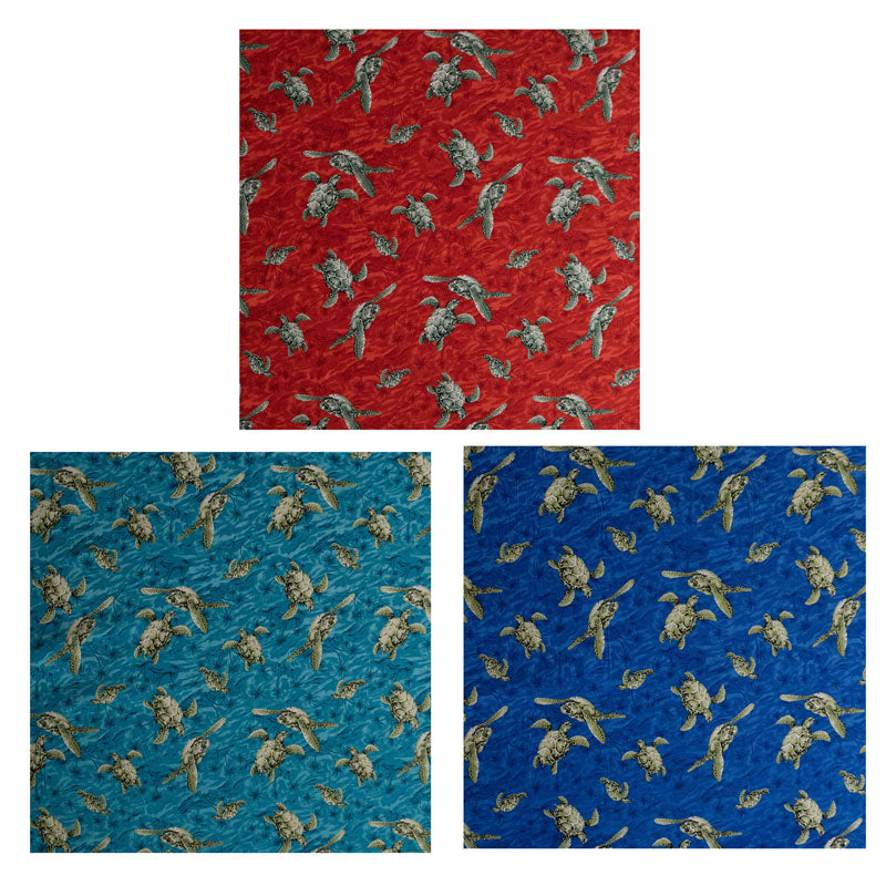 Swimming Turtles Fabric | Peachskin