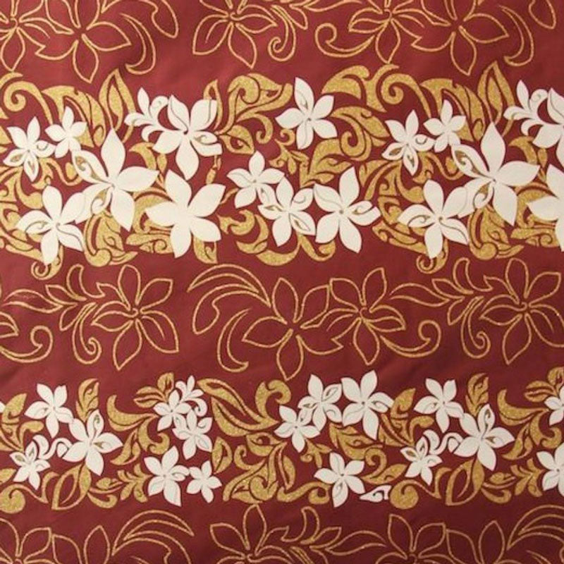 Tiare Garden Glitter Polyester Fabric| Islands Fabric