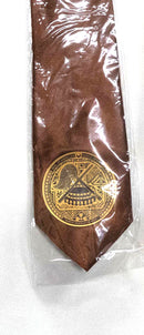 Brown colored American Samoa Seal Tie