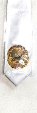 White colored American Samoa Seal Tie