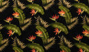 Birds of Paradise Palm Banana Leaf Upholstery Fabric | Islands Fabric