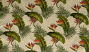 Birds of Paradise Palm Banana Leaf Upholstery Fabric | Islands Fabric
