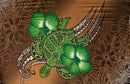 Brown colored Hibiscus Turtle Tribal Assortment Polyester Sarong