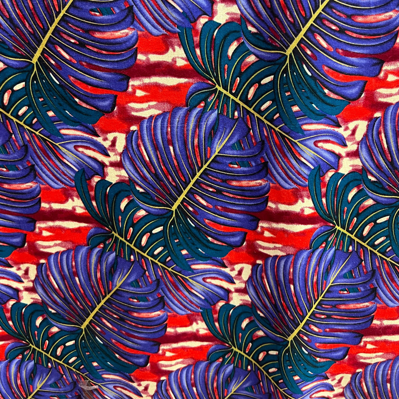 All Over Monstera Leaf | Polyester Fabric