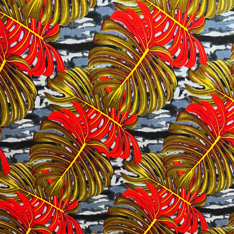 All Over Monstera Leaf | Polyester Fabric