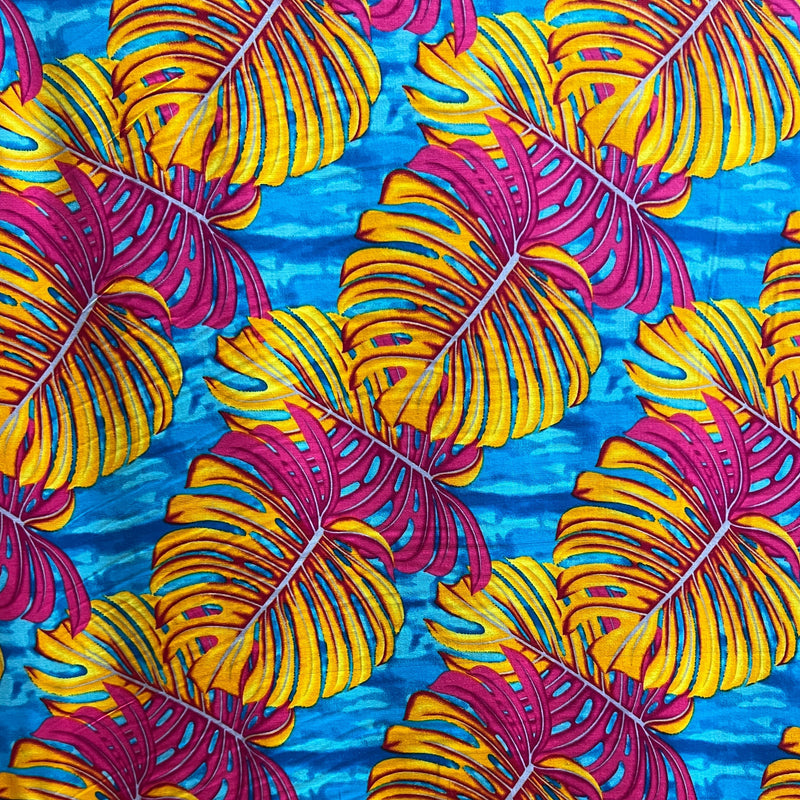 All Over Monstera Leaf | Polyester Fabric