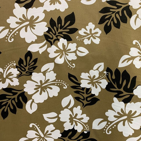 South Pacific Islander Flowers Polyester Fabric  | Islands Fabric
