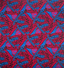 Polynesian Tribal Triangle formation design Fabric | Light Barkcloth