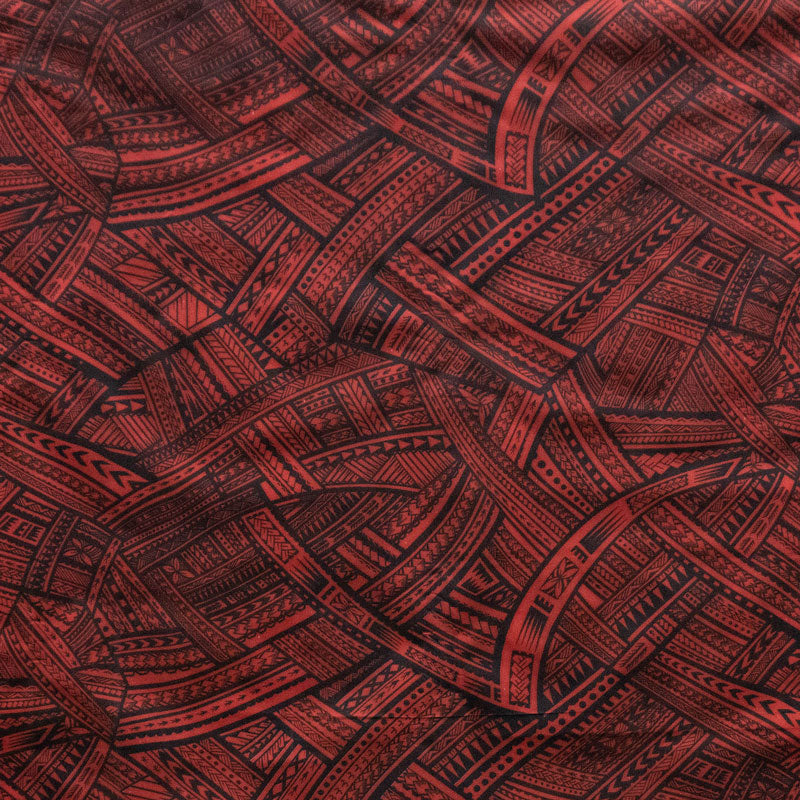 Traditional Polynesian Tattoo Fabric | Polyester