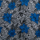 All Over Tropical Flowers & Leaves Polyester Fabric | Islands Fabric
