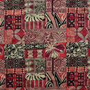 Traditional Polynesian Tapa Design Polyester Fabric | Islands Fabric