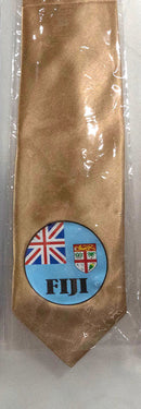 Gold colored Seal of Fiji Tie