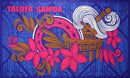 Royal colored Talofa Samoa Kava Bowl Sarong