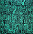 Aqua Traditional Polynesian Tapa Light Barkcloth Fabric