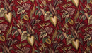 2nd image of red Tropical Garden Fabric