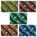 Tiare & Banana Leaf Tribal Design Cotton Fabric | Islands Fabric