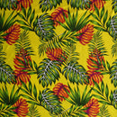 Monstera & Split Leaves Fabric | Rayon